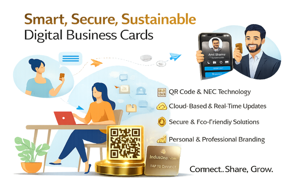 Digital vCard Illustration